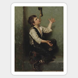 The Juggler by John George Brown Sticker